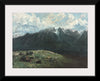 "Panoramic View of the Alps, Les Dents du Midi", Gustave Courbet