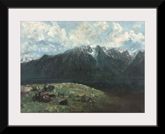 "Panoramic View of the Alps, Les Dents du Midi", Gustave Courbet