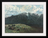 "Panoramic View of the Alps, Les Dents du Midi", Gustave Courbet