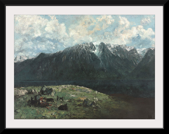 "Panoramic View of the Alps, Les Dents du Midi", Gustave Courbet