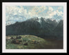 "Panoramic View of the Alps, Les Dents du Midi", Gustave Courbet