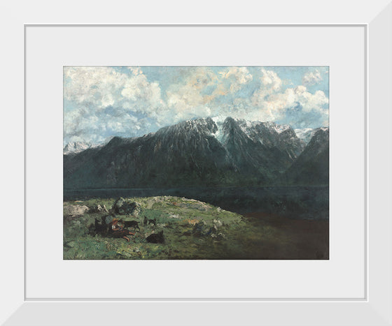 "Panoramic View of the Alps, Les Dents du Midi", Gustave Courbet