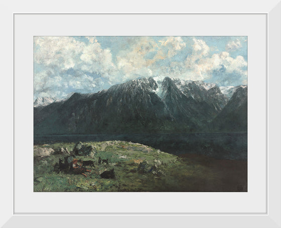 "Panoramic View of the Alps, Les Dents du Midi", Gustave Courbet