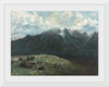 "Panoramic View of the Alps, Les Dents du Midi", Gustave Courbet