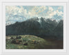 "Panoramic View of the Alps, Les Dents du Midi", Gustave Courbet