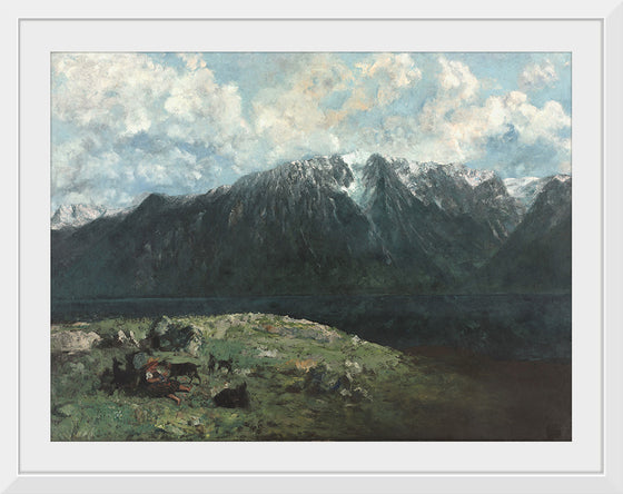 "Panoramic View of the Alps, Les Dents du Midi", Gustave Courbet