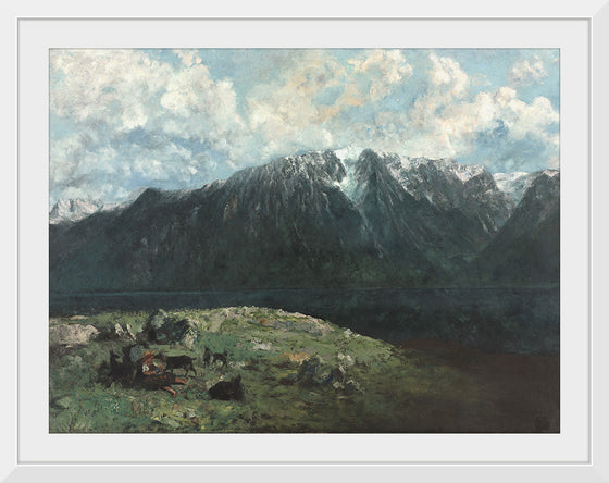 "Panoramic View of the Alps, Les Dents du Midi", Gustave Courbet