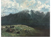 "Panoramic View of the Alps, Les Dents du Midi", Gustave Courbet