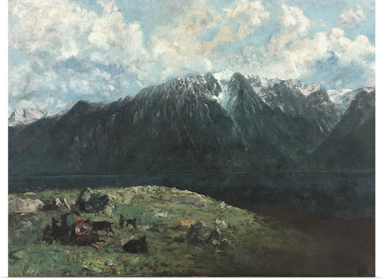 "Panoramic View of the Alps, Les Dents du Midi", Gustave Courbet