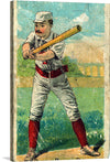 “Oyster Burns baseball card” is a captivating print that captures the essence of baseball’s golden age. The artwork depicts Thomas P. “Oyster” Burns in his prime, a renowned figure in the sport. 