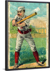 "Oyster Burns baseball card", D. Buchner & Company