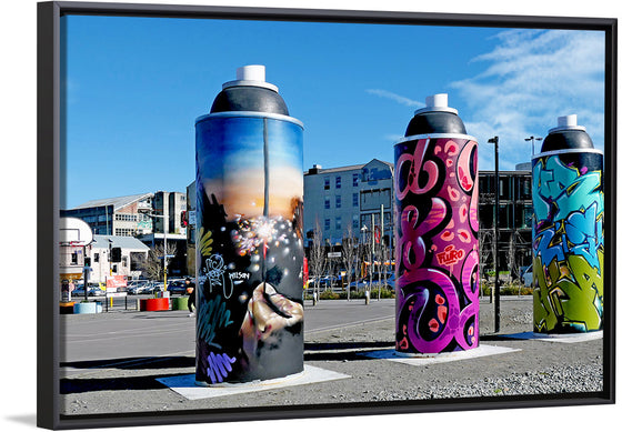 "Paint cans three", Bernard Spragg. NZ