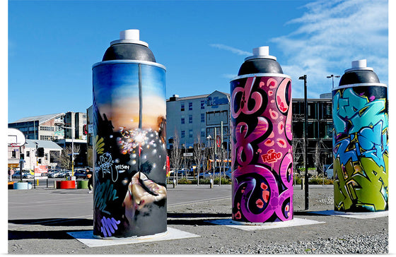 "Paint cans three", Bernard Spragg. NZ