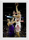 "Yao Ming shooting over Brad Miller"