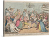 “The Gig Shop or Kicking Up a Breeze at Nell Hammilton’s Hop” invites you to step into a lively and spirited world—a bygone era where every gathering was a jubilant celebration of life. In this exquisite print, the ballroom comes alive with vibrant characters, each telling their unique story.