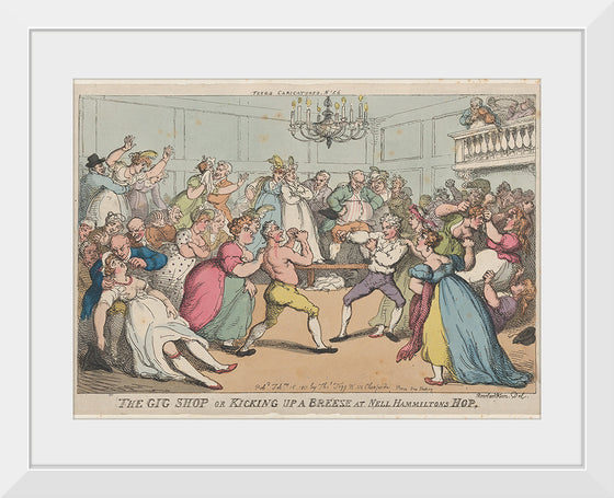 "The Gig Shop or Kicking Up a Breeze at Nell Hammiltons Hop", Thomas Rowlandson