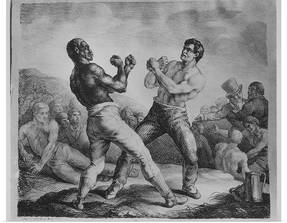 "Two Men Boxing"