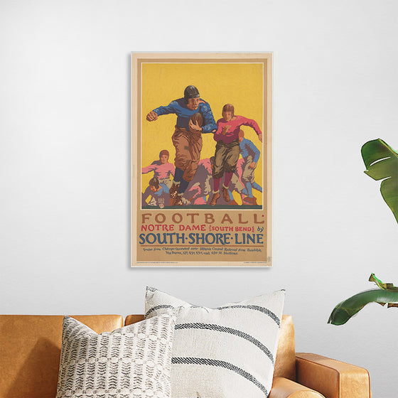 "Football Notre Dame (South Bend) by South Shore Line"