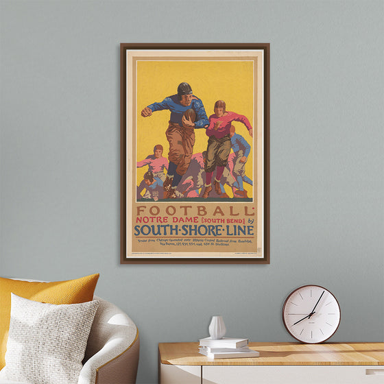 "Football Notre Dame (South Bend) by South Shore Line"