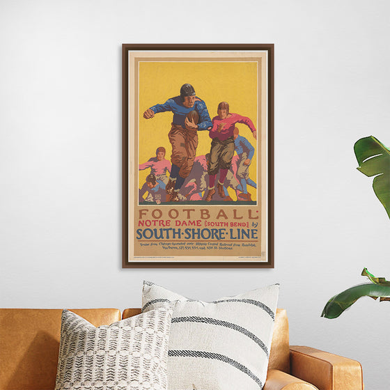 "Football Notre Dame (South Bend) by South Shore Line"