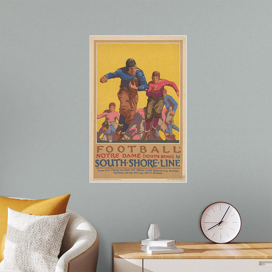 "Football Notre Dame (South Bend) by South Shore Line"