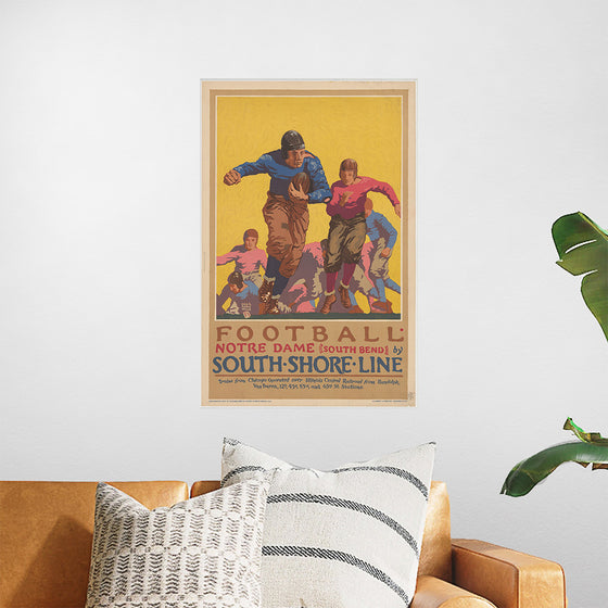 "Football Notre Dame (South Bend) by South Shore Line"