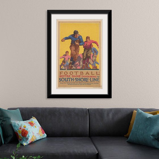 "Football Notre Dame (South Bend) by South Shore Line"