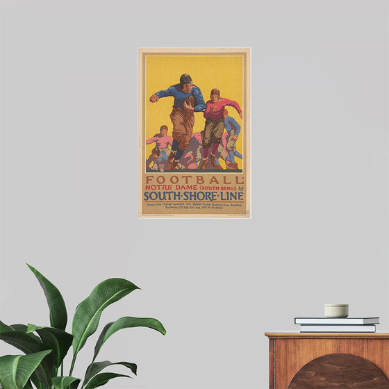 "Football Notre Dame (South Bend) by South Shore Line"