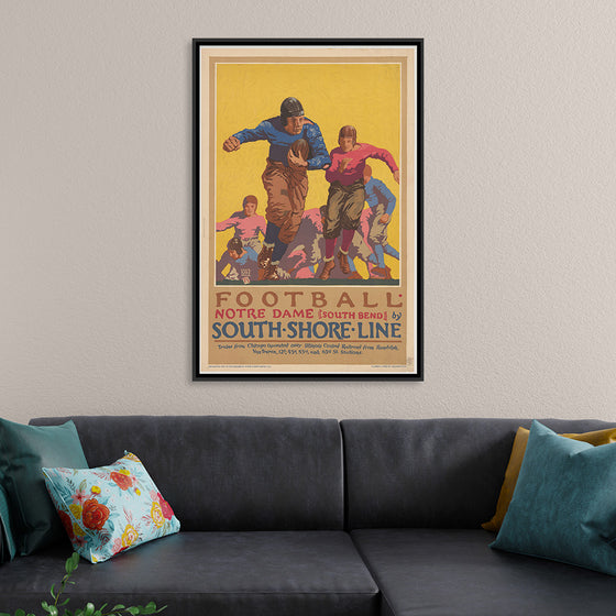 "Football Notre Dame (South Bend) by South Shore Line"