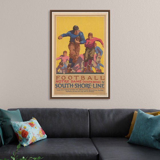 "Football Notre Dame (South Bend) by South Shore Line"