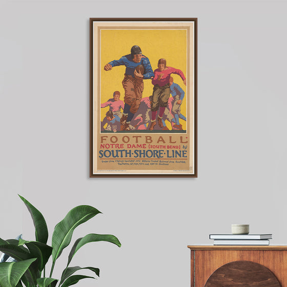 "Football Notre Dame (South Bend) by South Shore Line"