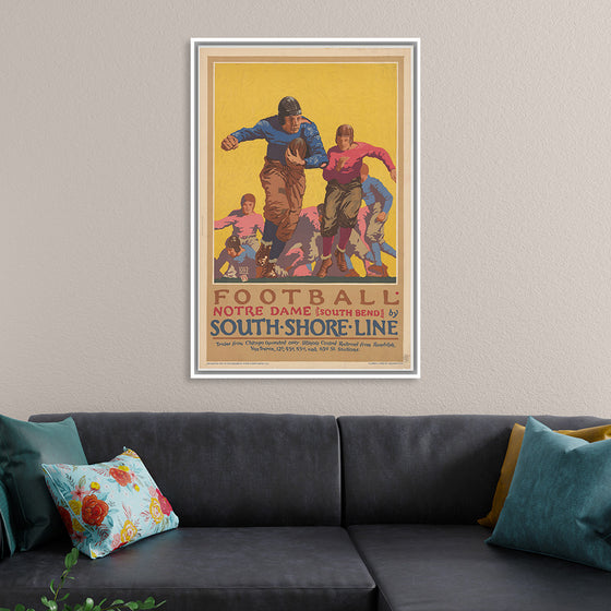 "Football Notre Dame (South Bend) by South Shore Line"