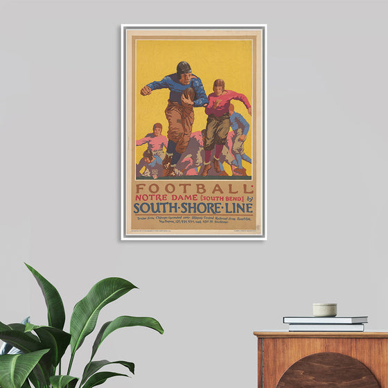 "Football Notre Dame (South Bend) by South Shore Line"