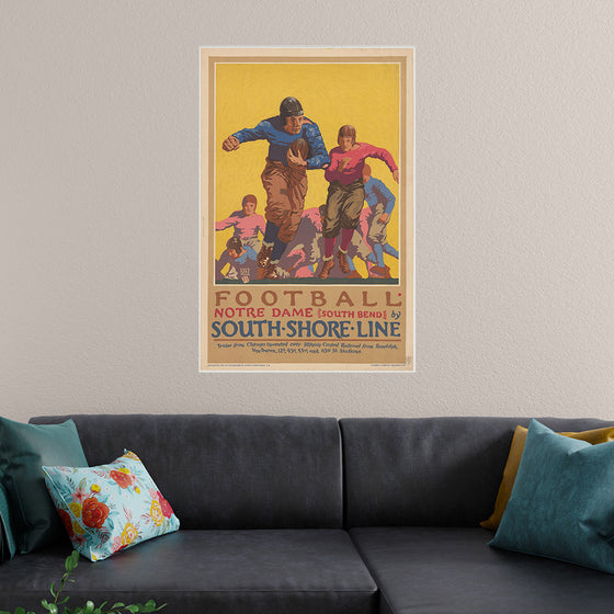 "Football Notre Dame (South Bend) by South Shore Line"