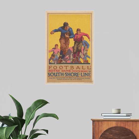 "Football Notre Dame (South Bend) by South Shore Line"