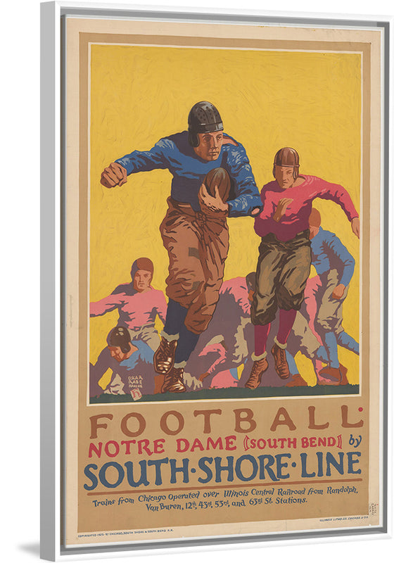 "Football Notre Dame (South Bend) by South Shore Line"