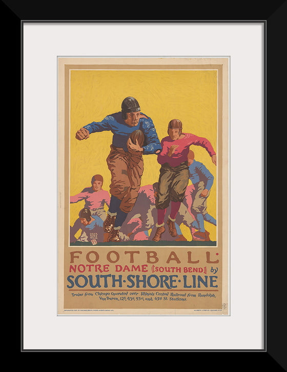 "Football Notre Dame (South Bend) by South Shore Line"