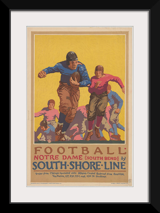 "Football Notre Dame (South Bend) by South Shore Line"