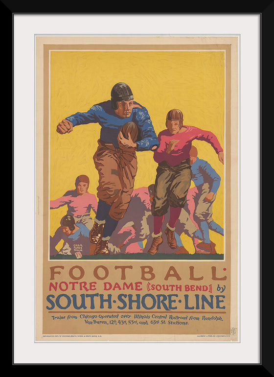 "Football Notre Dame (South Bend) by South Shore Line"