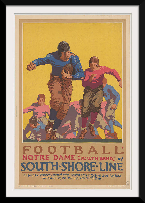 "Football Notre Dame (South Bend) by South Shore Line"