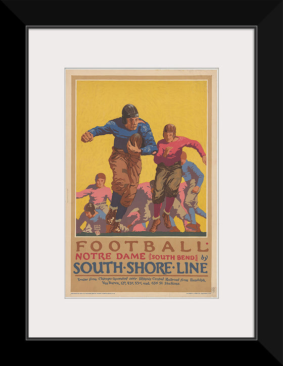 "Football Notre Dame (South Bend) by South Shore Line"