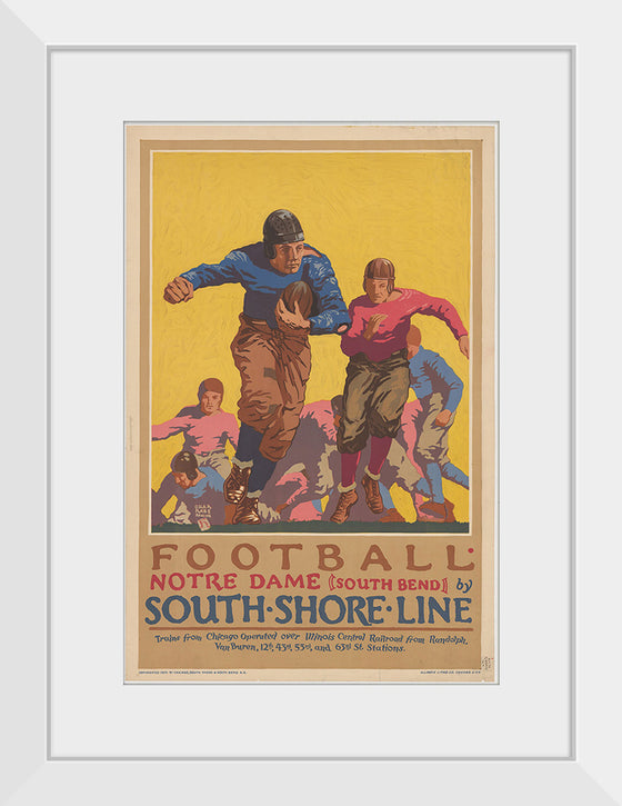 "Football Notre Dame (South Bend) by South Shore Line"
