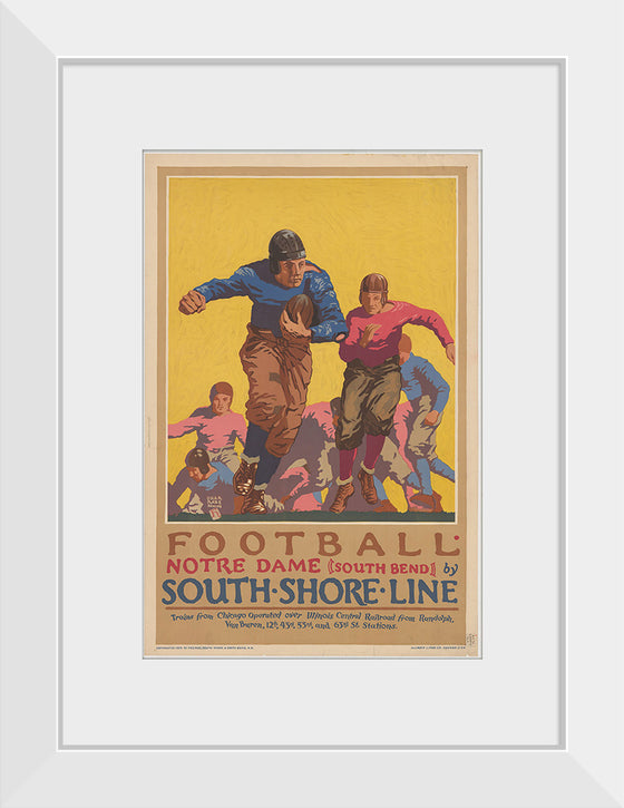 "Football Notre Dame (South Bend) by South Shore Line"