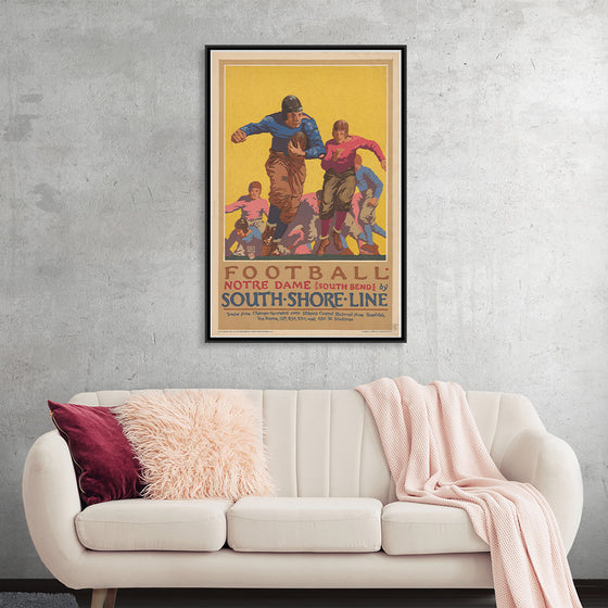 "Football Notre Dame (South Bend) by South Shore Line"