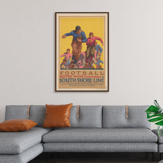 "Football Notre Dame (South Bend) by South Shore Line"