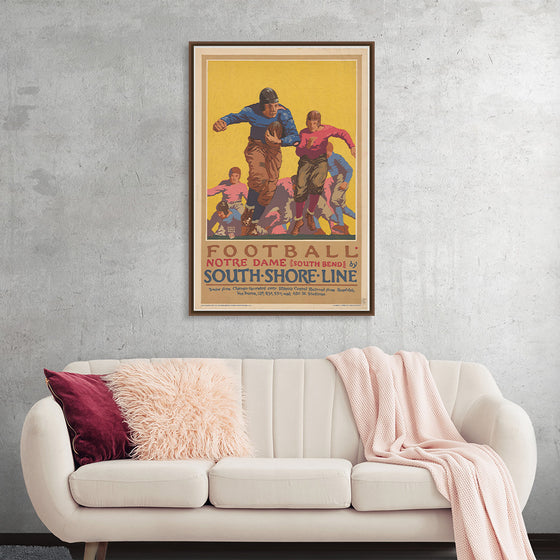 "Football Notre Dame (South Bend) by South Shore Line"