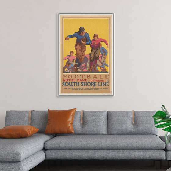 "Football Notre Dame (South Bend) by South Shore Line"