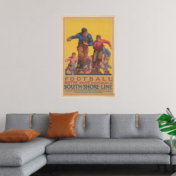"Football Notre Dame (South Bend) by South Shore Line"
