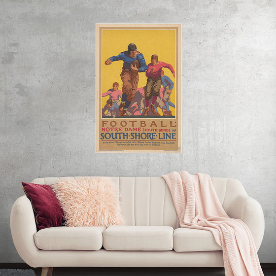 "Football Notre Dame (South Bend) by South Shore Line"