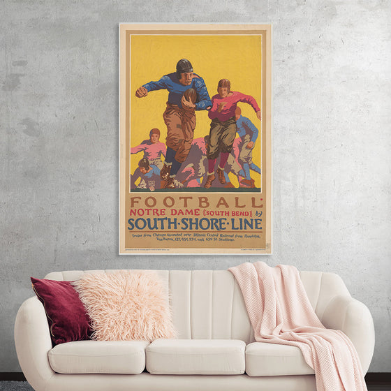 "Football Notre Dame (South Bend) by South Shore Line"